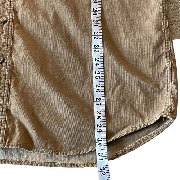 Vintage Mens Shirt Extra Large Corduroy Fall Shacket Neutral Outdoors Layering - Picture 6 of 6
